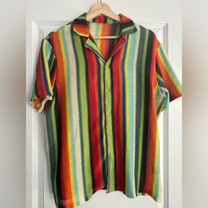 Multicolor Striped Men's Shirt